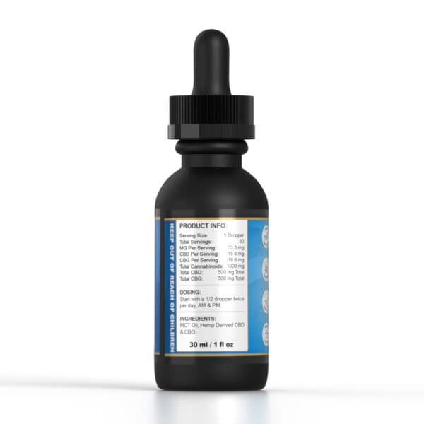 C2 Stasis 1000mg CBD & CBG Tincture - Image 2