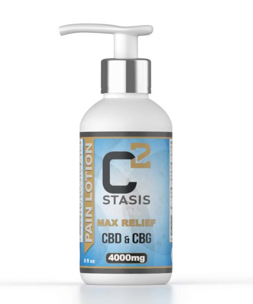 C2 Stasis 4000mg CBD and CBG Pain Lotion Pump