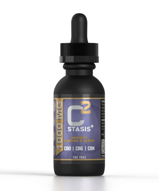 C2 Stasis Plus 1000MG CBD CBG and CBN Sleep Tincture