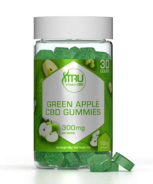 Tru Infusion 10mg Green Apple CBD Gummies - 30 Count