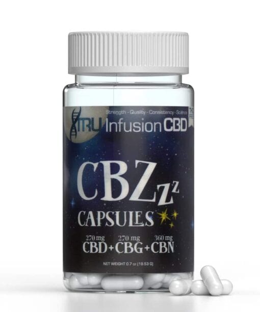 Tru Infusion 30mg CBZzz Sleep Capsules with CBD, CBG and CBN