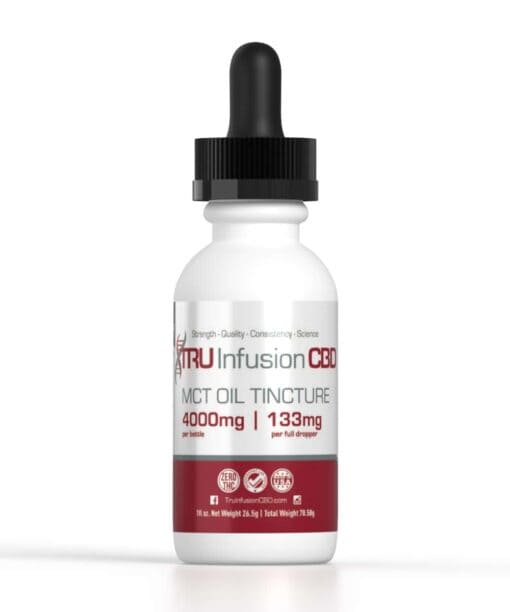 Tru Infusion MCT Based 4000mg CBD Tincture