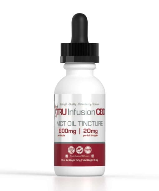 Tru Infusion MCT Based 600mg CBD Tincture